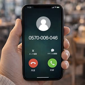 「0570006046」はPayPayカードから着信