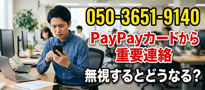 「05036519140」はPayPayカードから重要連絡