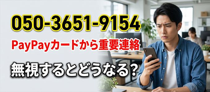 「05036519154」はPayPayカードから重要連絡