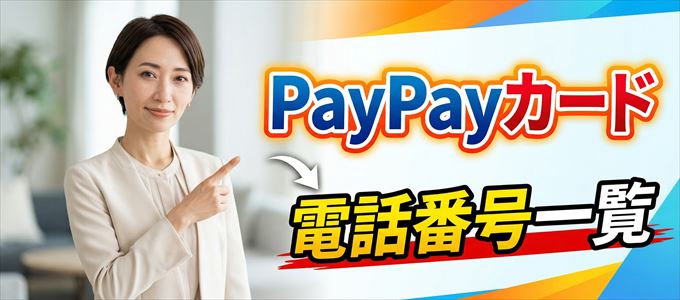 PayPayカードの電話番号一覧